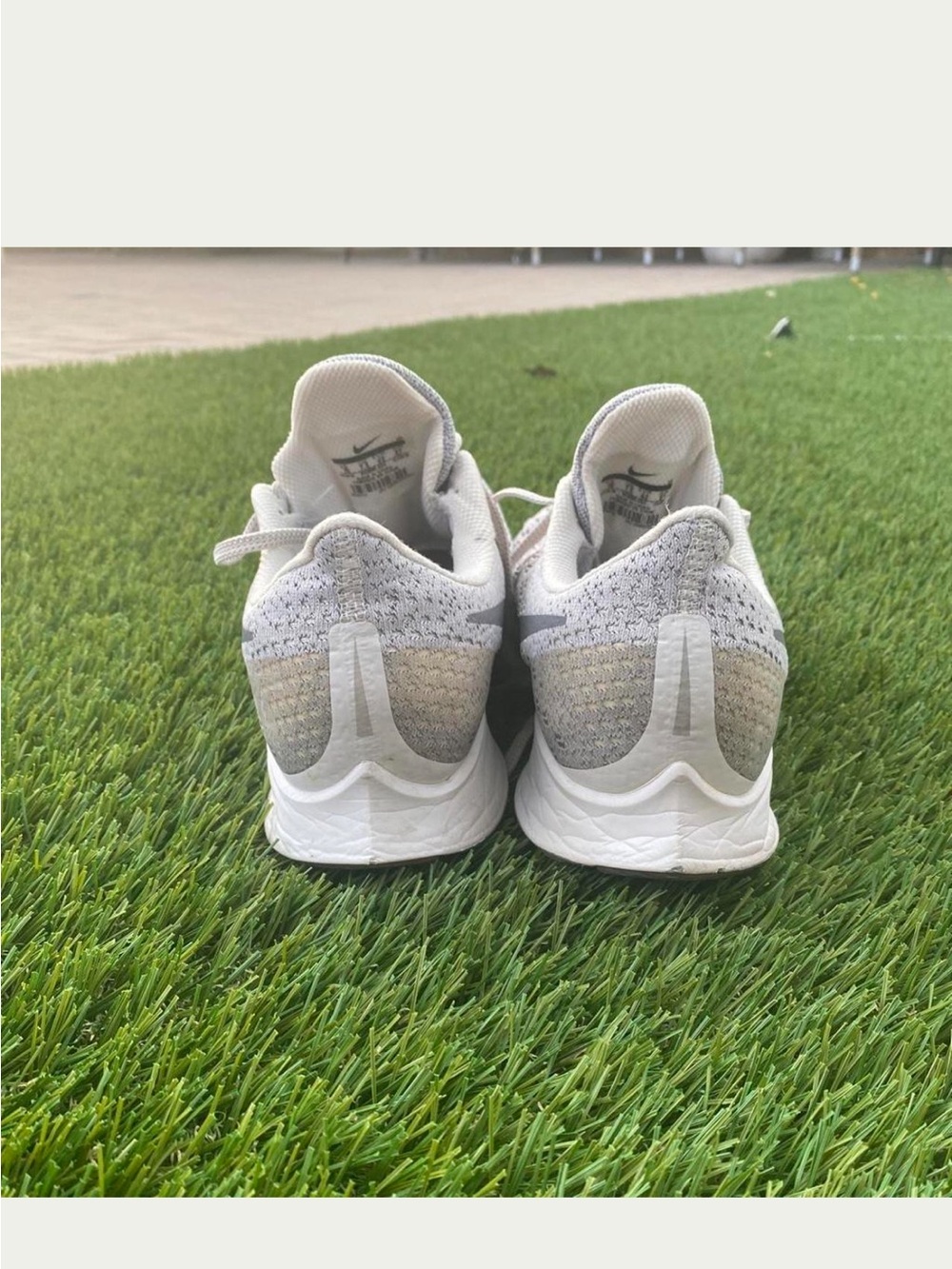Nike Air Zoom Pegasus 35 white & gray sneakers - Picture 5 of 8